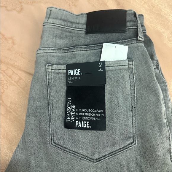 PAIGE Men's Charcoal Slim Jeans - Picture 2 of 7